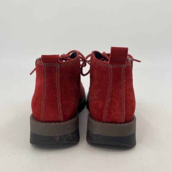 Josef Seibel Red Lina Lace Up Booties | Classic Style - Picture 6 of 11